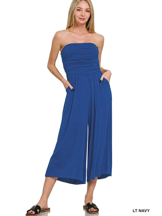 Strapless Tube Top Jumpsuit