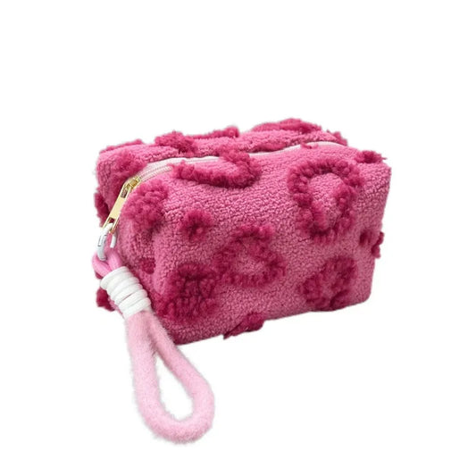 Heart Cosmetic Bag with Key Chain