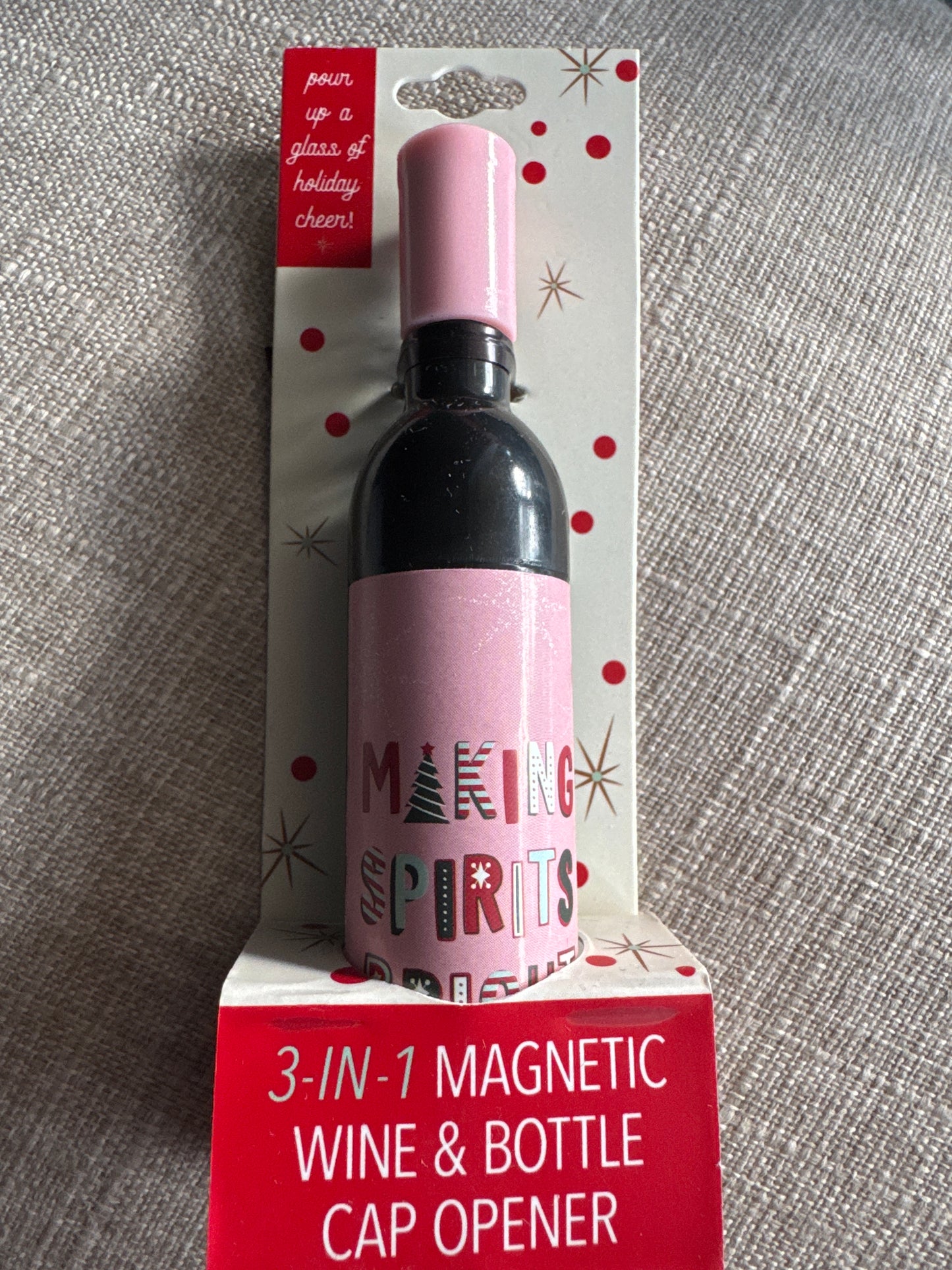 Holiday 3-in-1 Wine and Bottle Opener