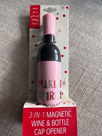 Holiday 3-in-1 Wine and Bottle Opener