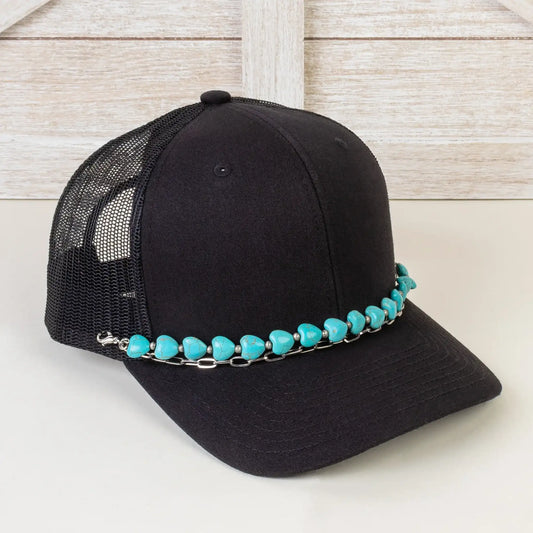 Heart Trucker Hat Chain