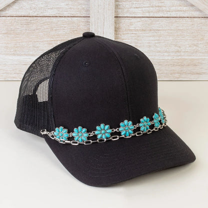 Blossom Trucker Hat Chain - Southern Sassy Boutique