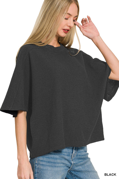 Double Knit Short Sleeve Top