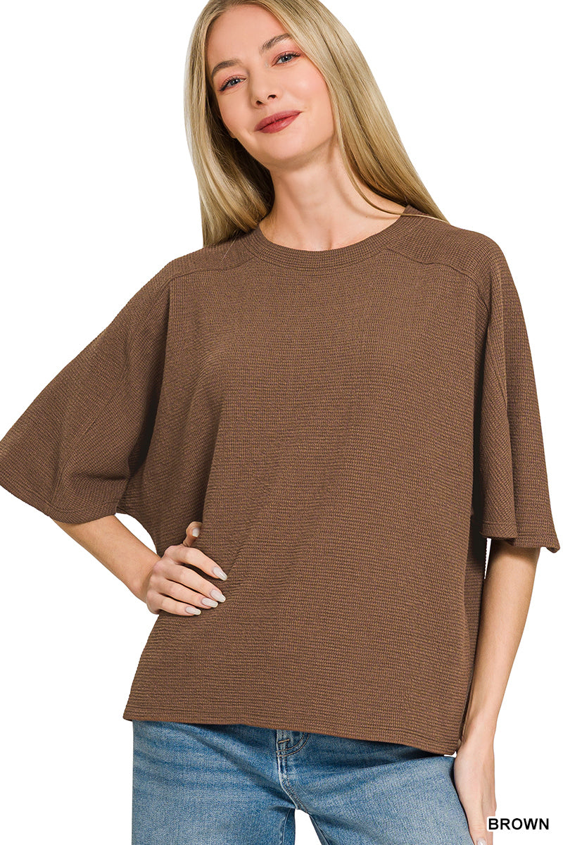 Double Knit Short Sleeve Top
