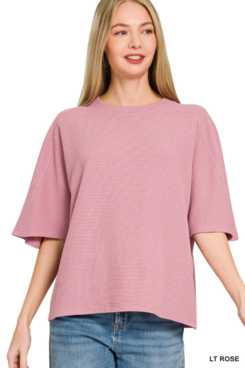 Double Knit Short Sleeve Top