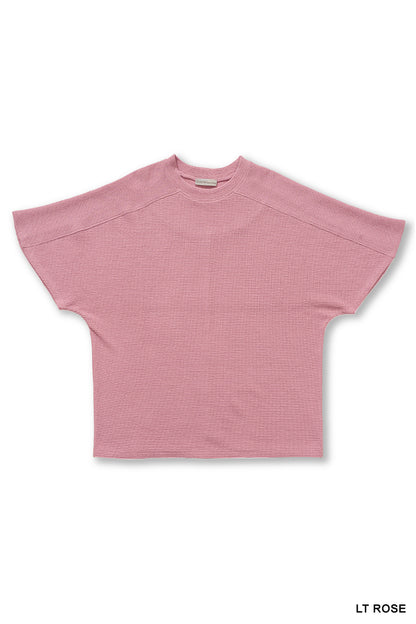 Double Knit Short Sleeve Top