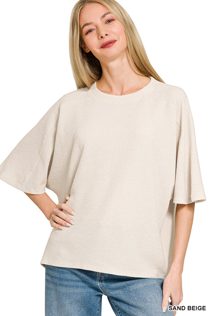 Double Knit Short Sleeve Top