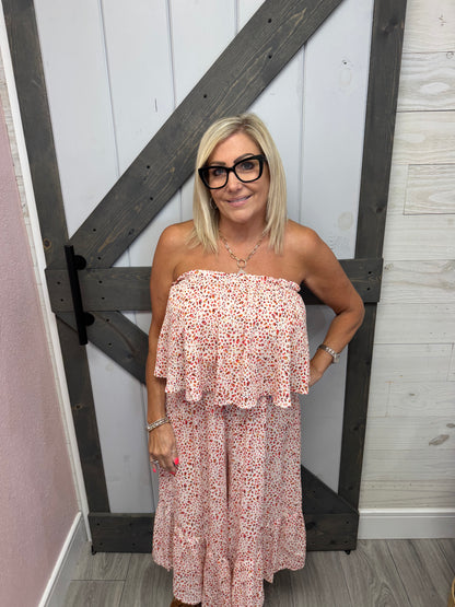 Animal Print Off Shoulder Jumpsuit