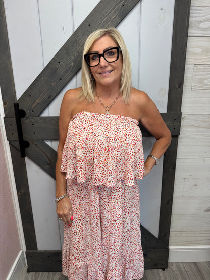 Animal Print Off Shoulder Jumpsuit