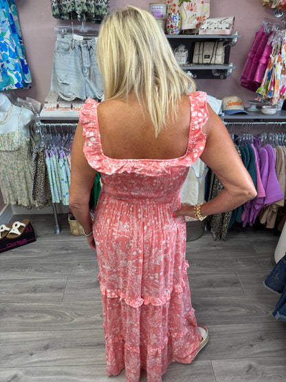 Off Shoulder Floral Dress
