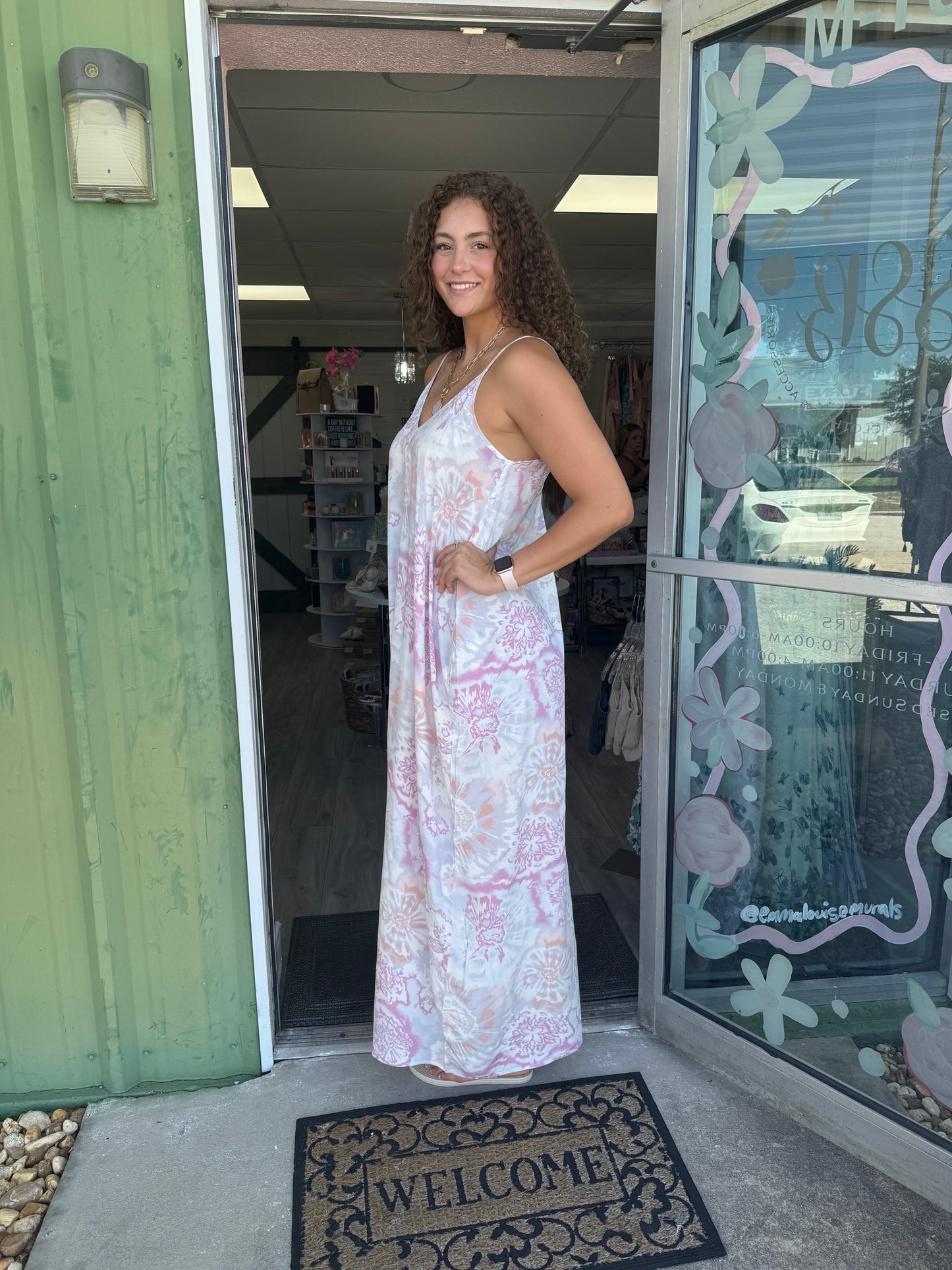 Floral Print Maxi Dress