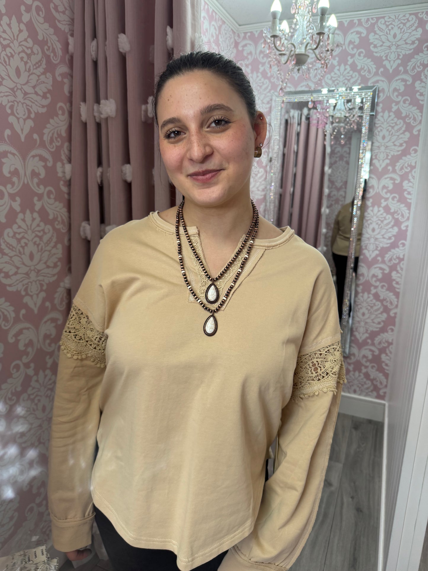 Layered Western Beaded Necklace