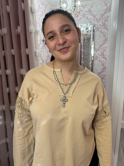 Layered Cross with Crystals