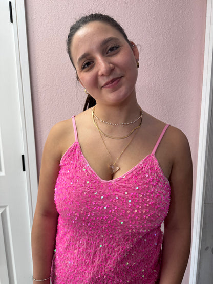 Glass Heart and Pearl Necklace