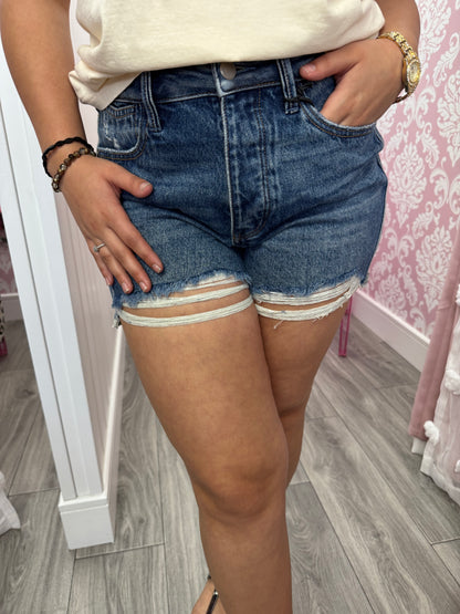 High Waist Rigid Magic Cut Off Shorts