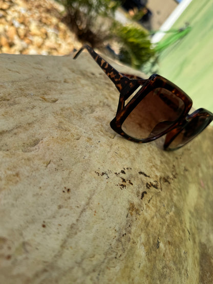 Thick Acetate Frame Square Sunglasses Set