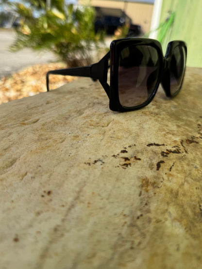 Thick Acetate Frame Square Sunglasses Set