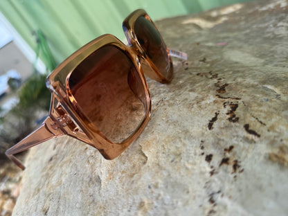 Thick Acetate Frame Square Sunglasses Set