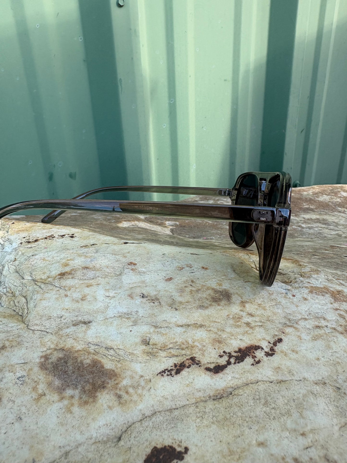 Acetate Aviator Frame Sunglasses