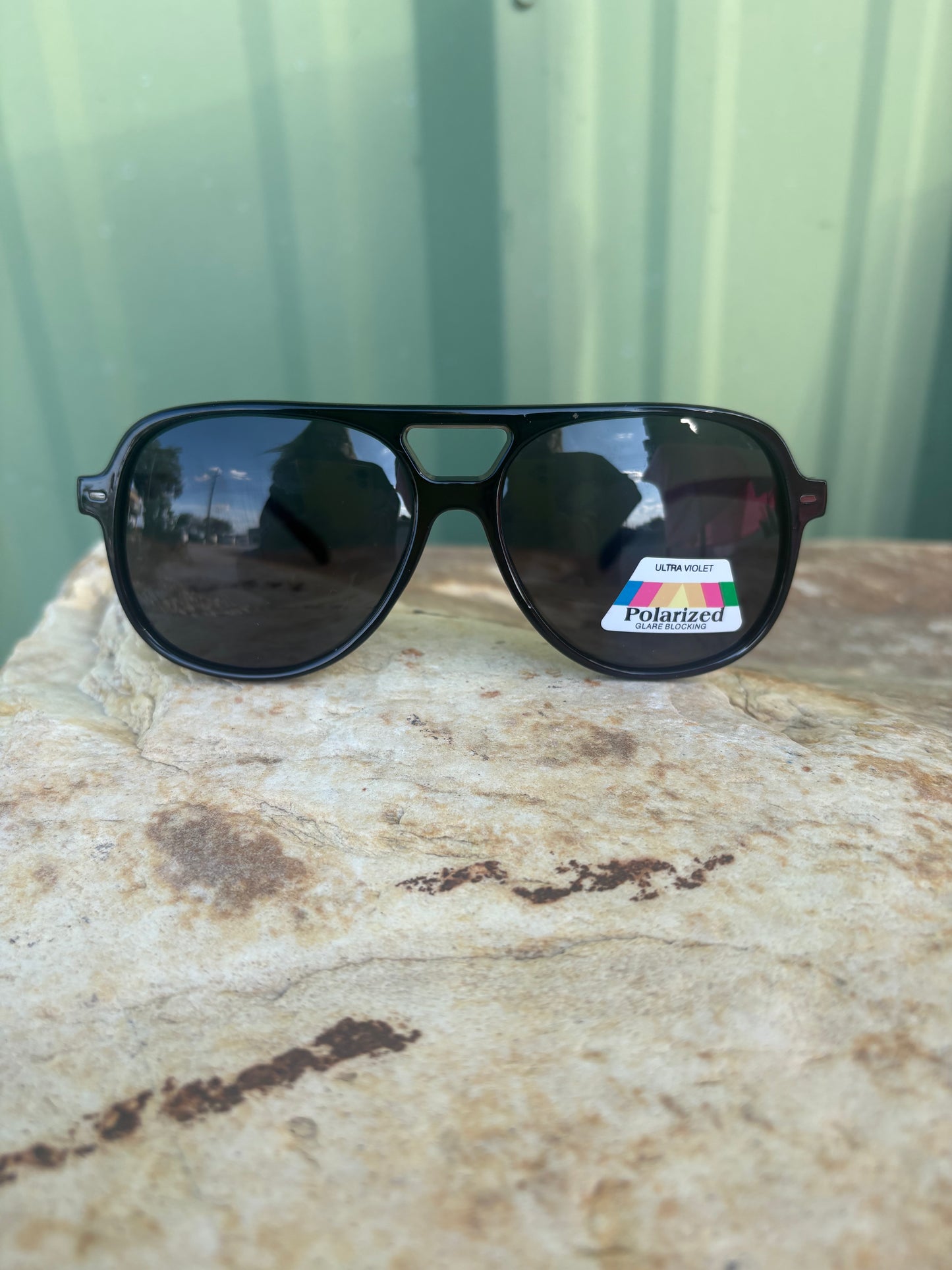 Acetate Aviator Frame Sunglasses