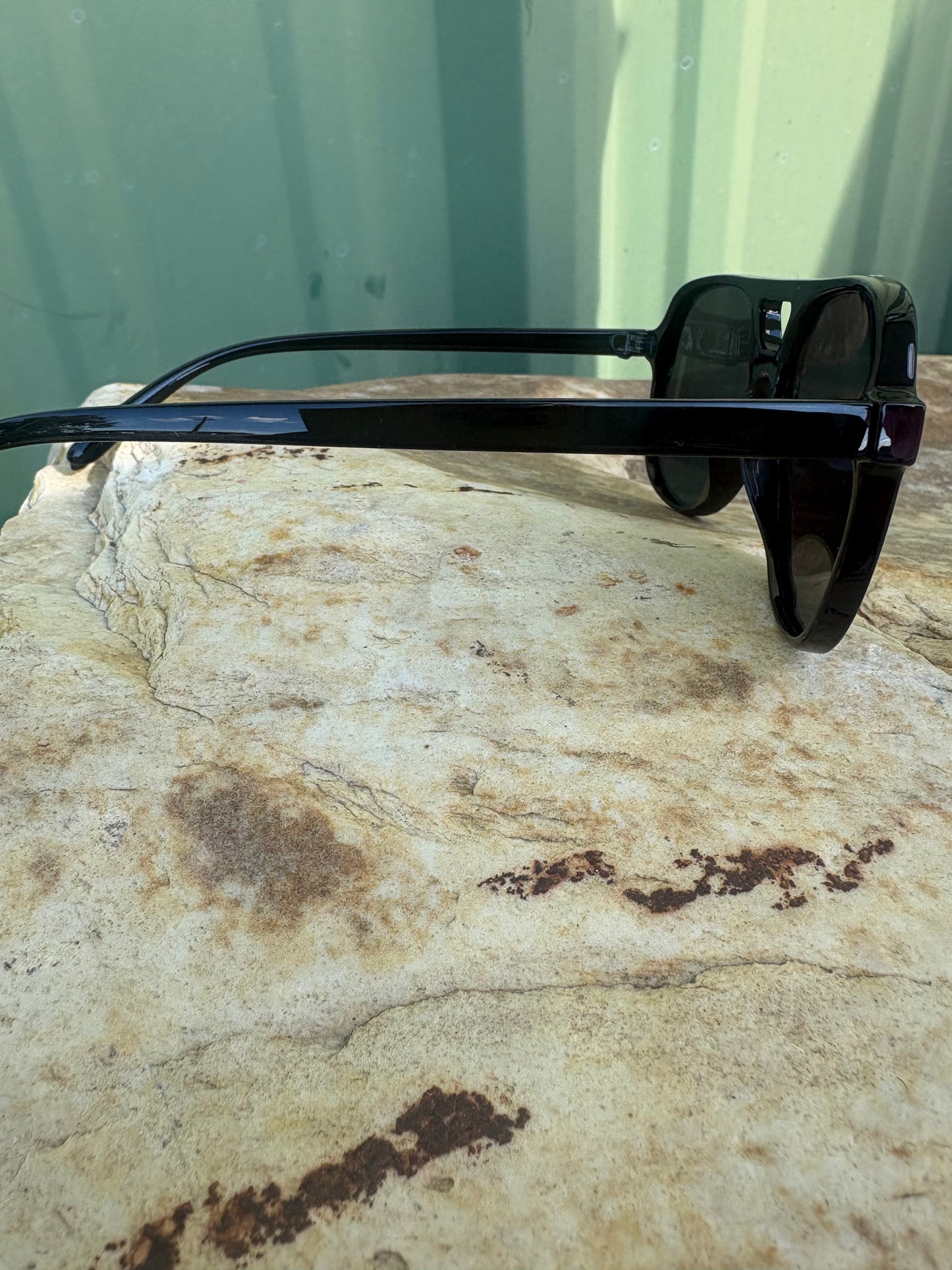 Acetate Aviator Frame Sunglasses