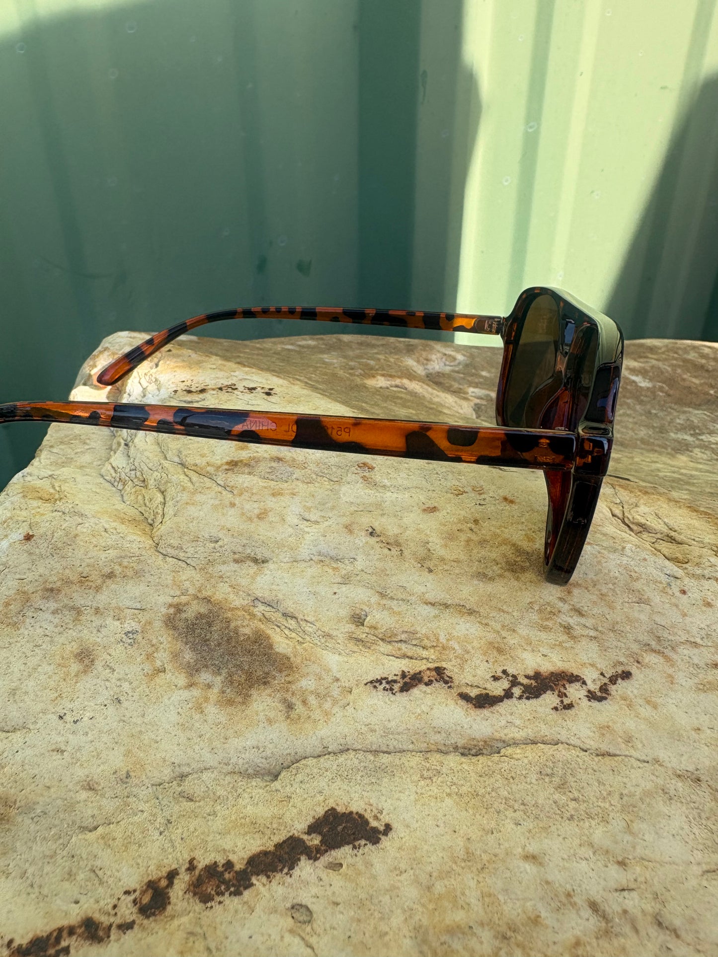 Acetate Aviator Frame Sunglasses