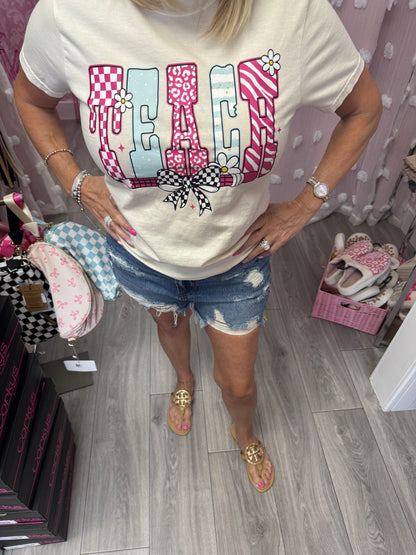 Preppy Teach Short Sleeve Shirt