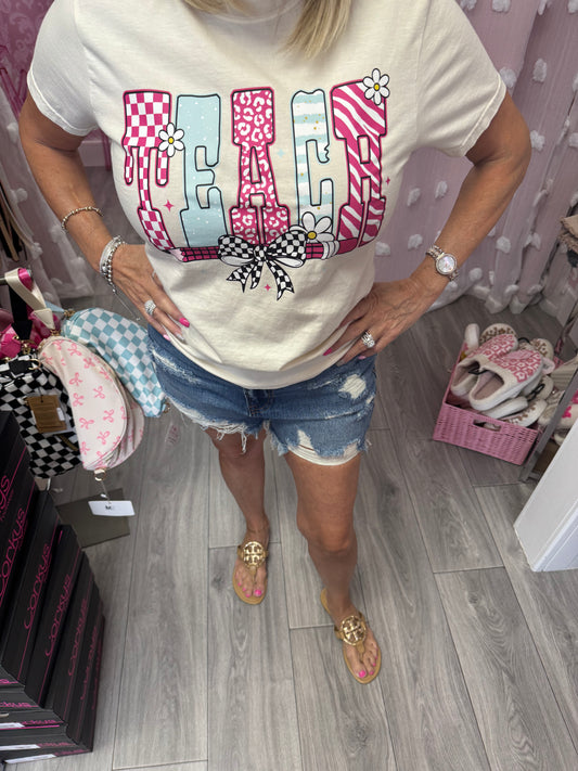 Preppy Teach Short Sleeve Shirt