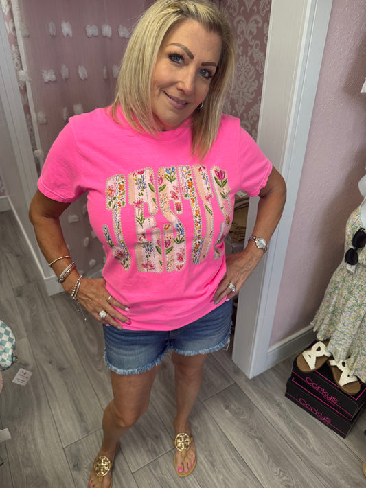 Floral Jesus Shirt