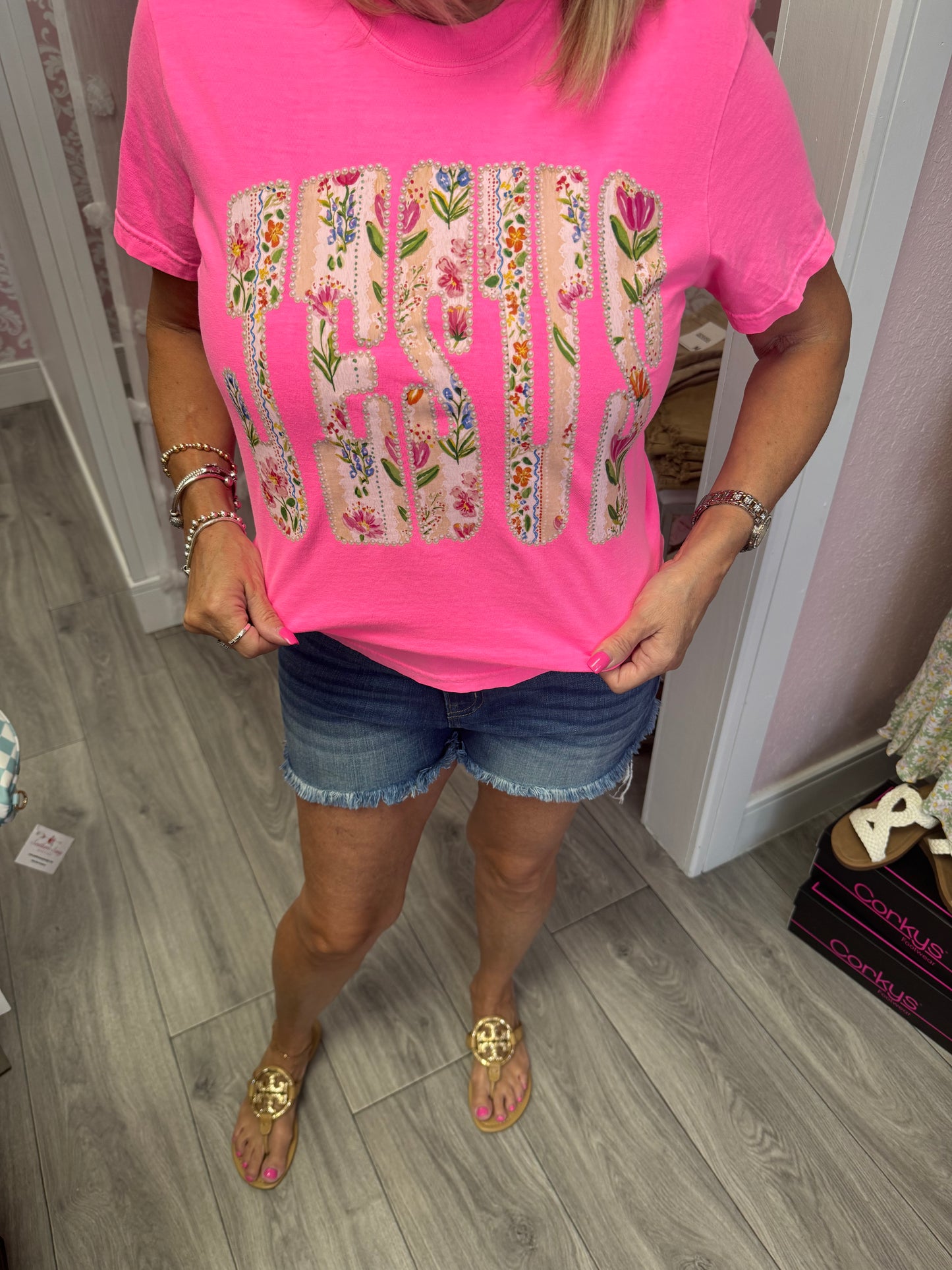 Floral Jesus Shirt
