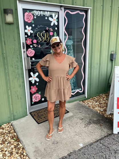 Airflow Tiered Mini Dress