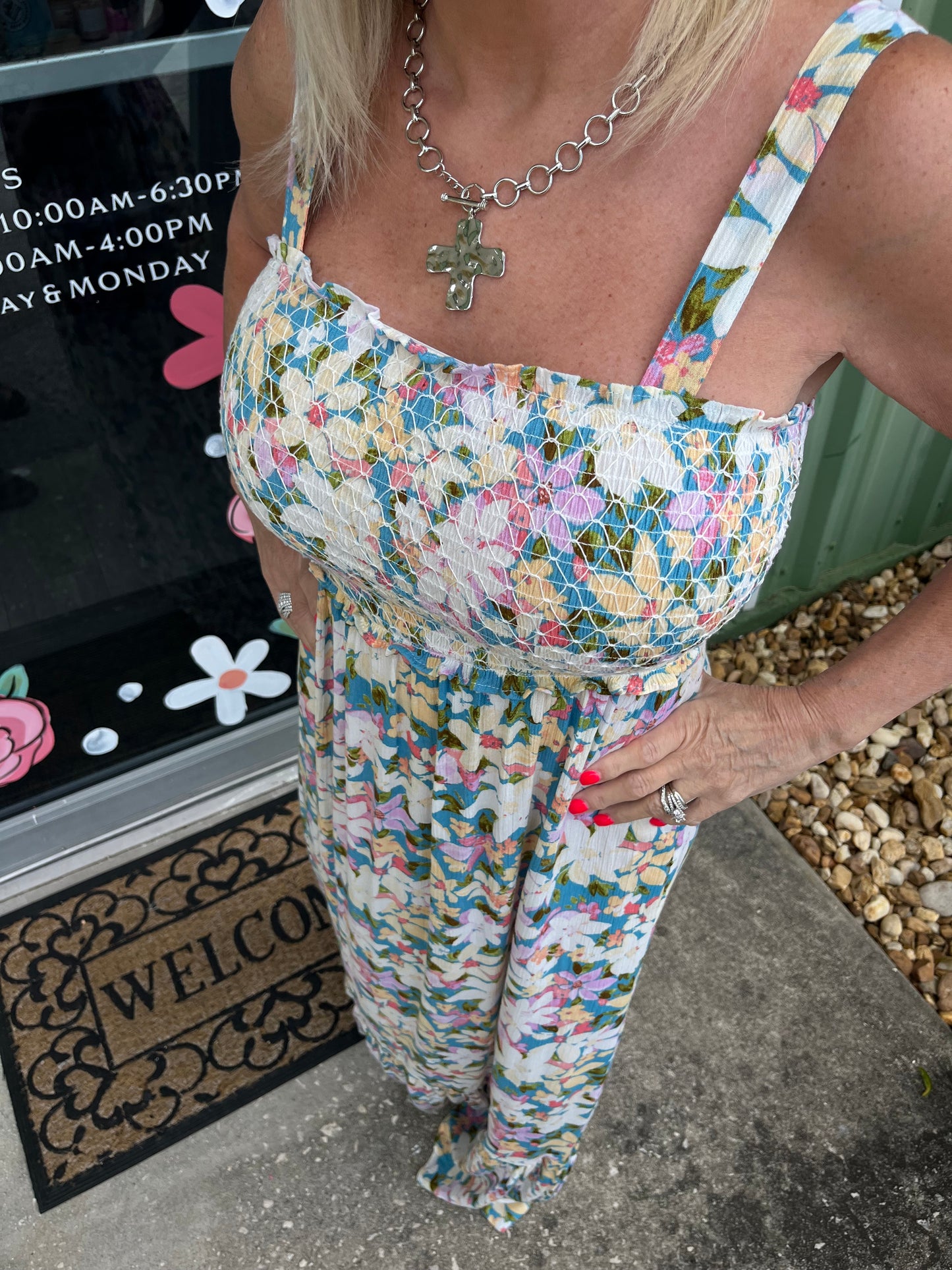 Meadow Bloom Floral Maxi Dress