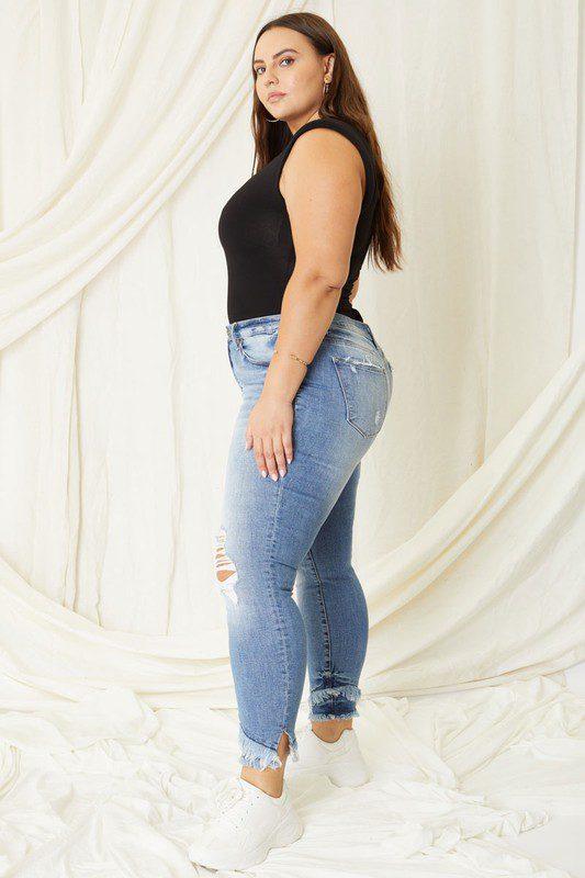 Curvy Mid-Rise Jeans