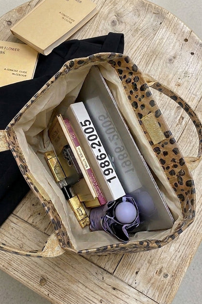 Leopard Print PVC Tote Bag