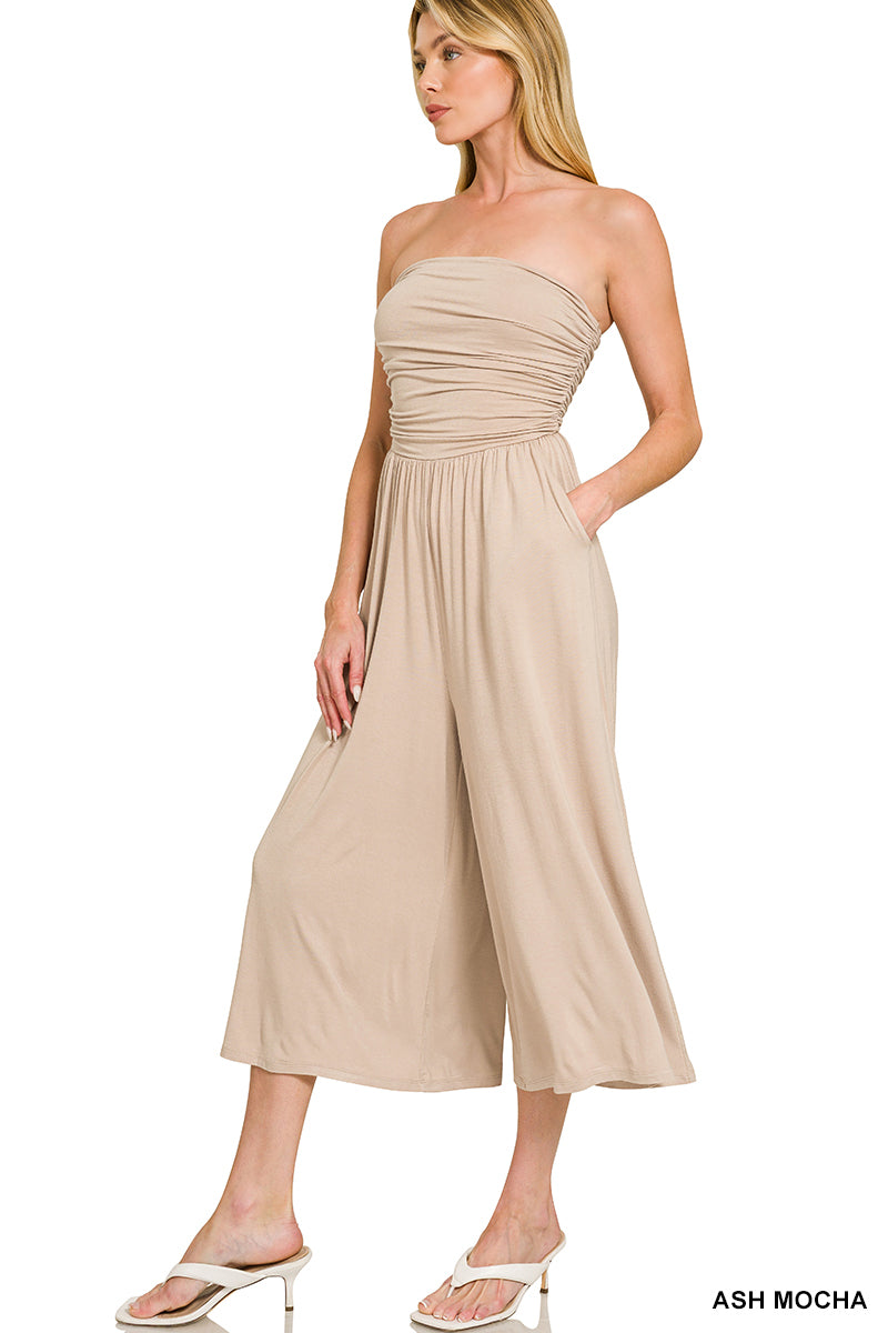 Strapless Tube Top Jumpsuit