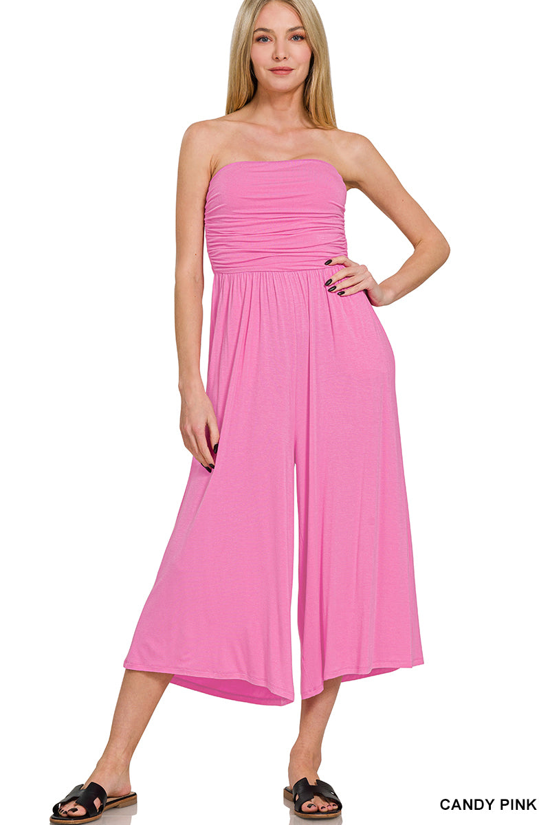 Strapless Tube Top Jumpsuit