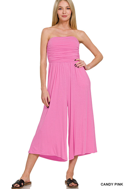 Strapless Tube Top Jumpsuit