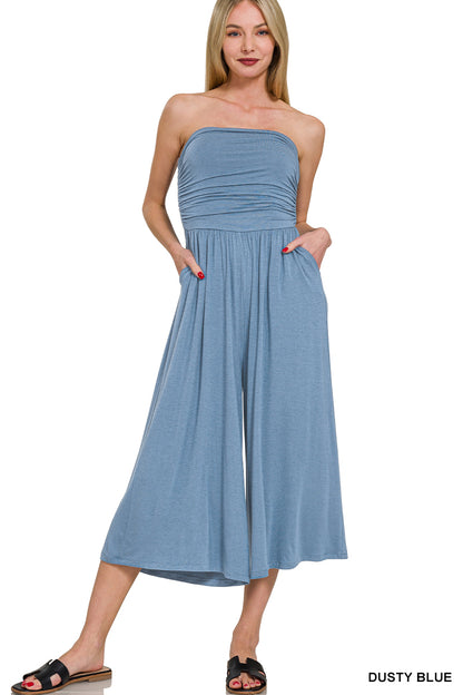 Strapless Tube Top Jumpsuit