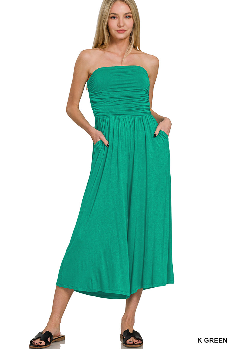 Strapless Tube Top Jumpsuit