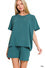 Raised Ribbed Short Sleeve & Short Set