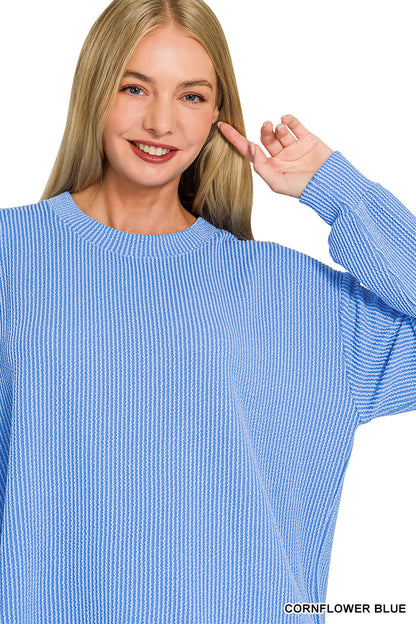 Raised Rib Pullover & Pants Set