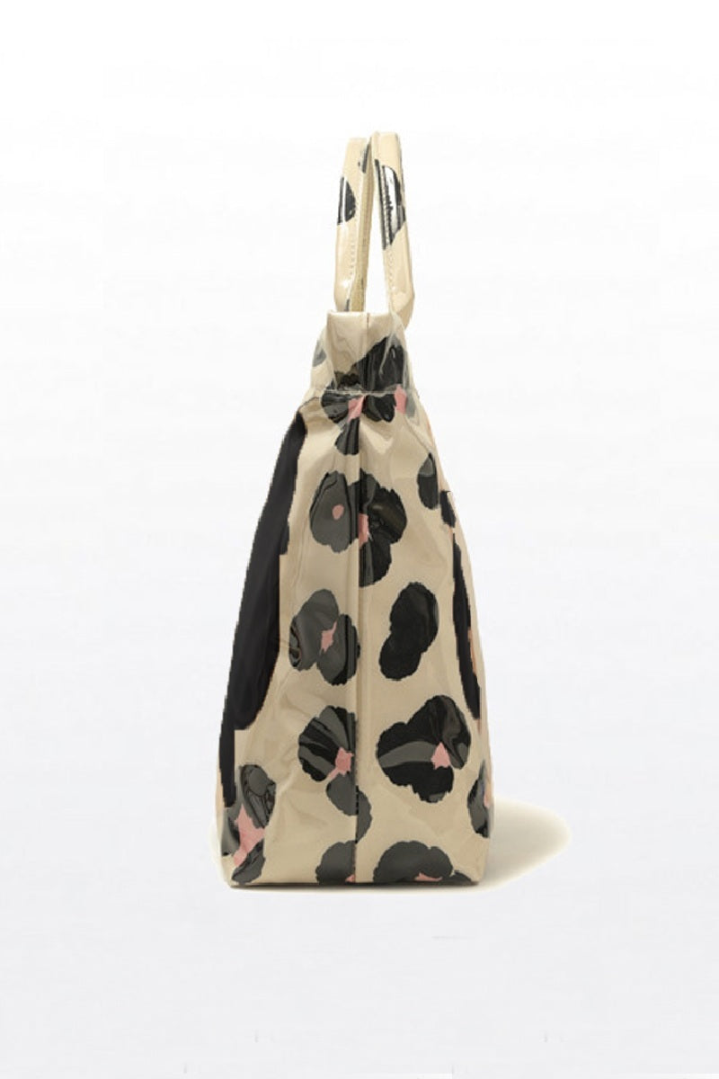 Leopard Bow PVC Tota Bag