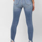 Cello High Rise Skinny Distressed Denim