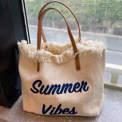 Summer Vibes Print Shoulder Bag