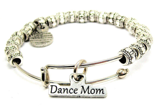 Dance Mom Metal Beaded Bangle Bracelet - Southern Sassy Boutique