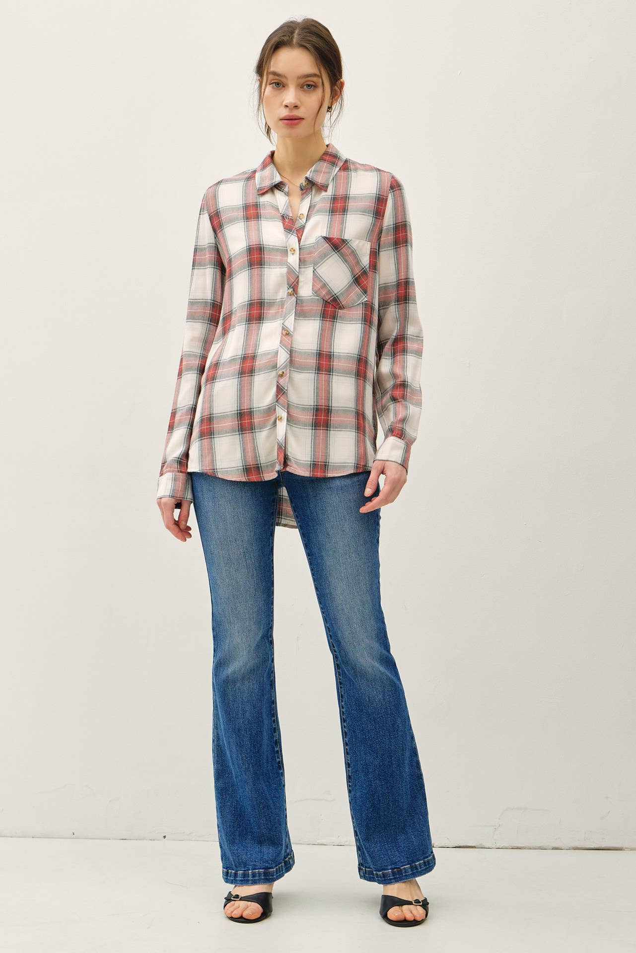 ROBERTSON PLAID LONGSLEEVE BUTTON UP SHIRT