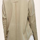 Textured Fabric Contrast Terry Long Sleeve Top