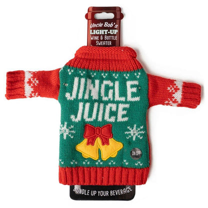 Uncle Bob’s Light-Up Wine & Bottle Sweater - Southern Sassy Boutique