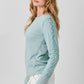 Ribbed Braided Sleeve Top