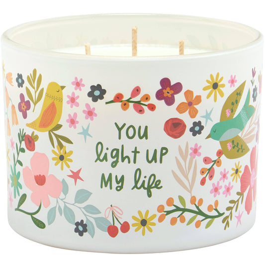 You Light Up My Life Candle